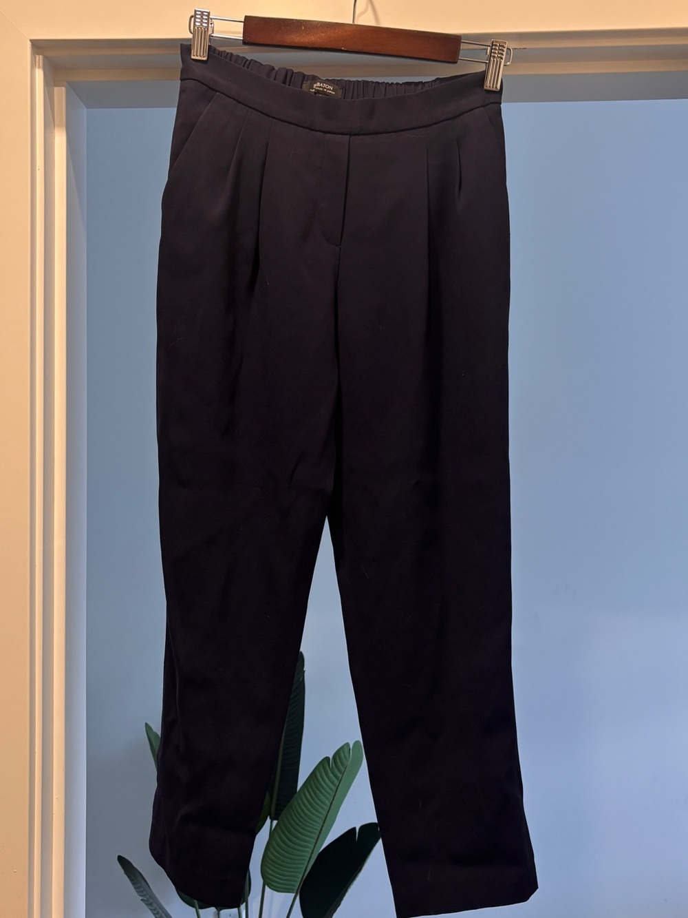 Babaton Black Cropped Tailored Pants